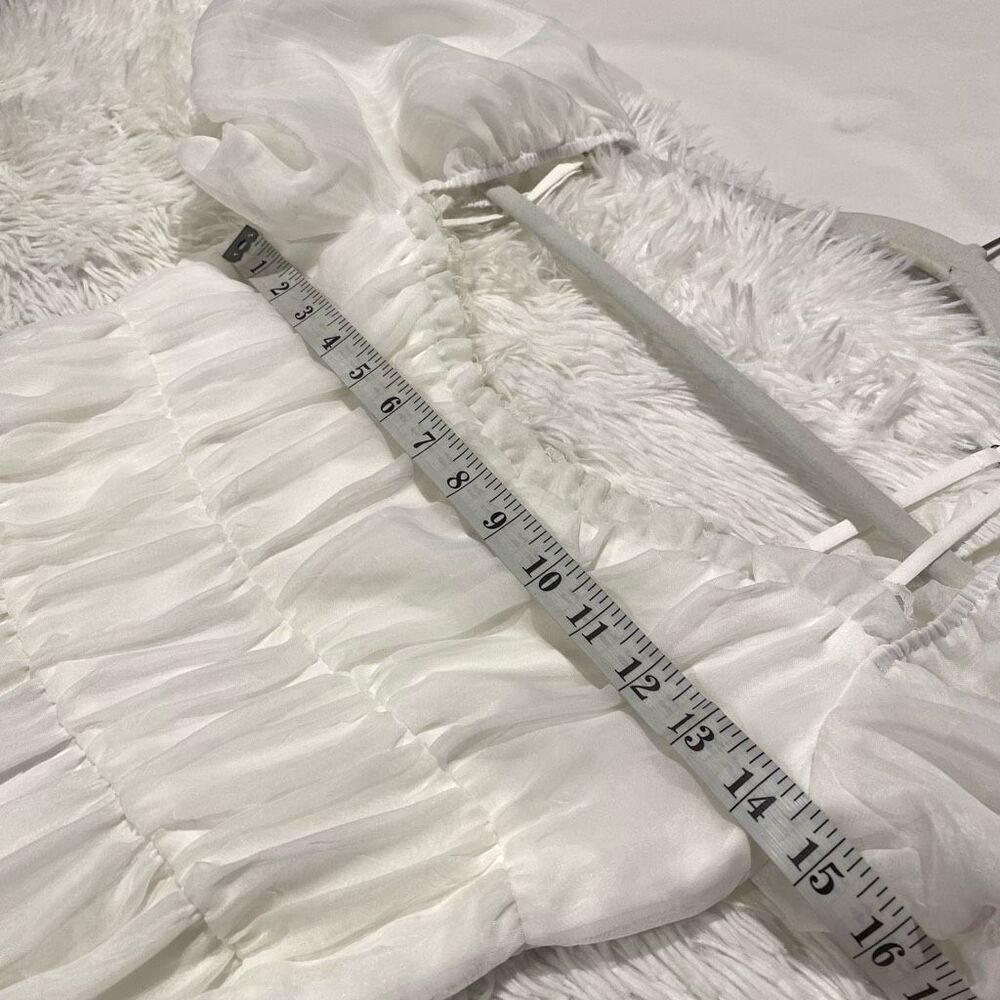 NEW Reformation Mayme Midi Dress in Ivory Size 4 - Picture 4 of 9